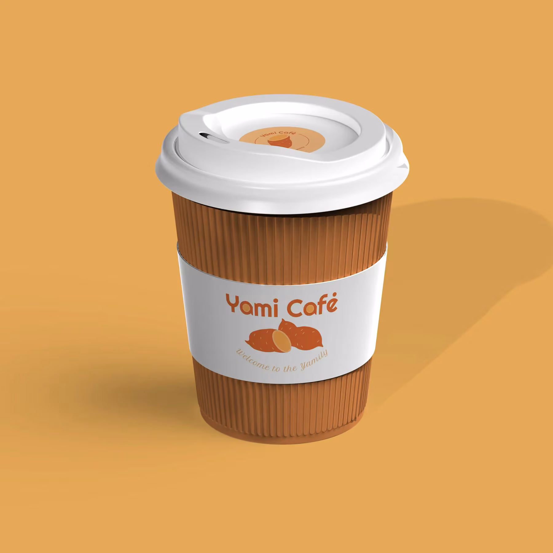 Yami Café branded coffee cup